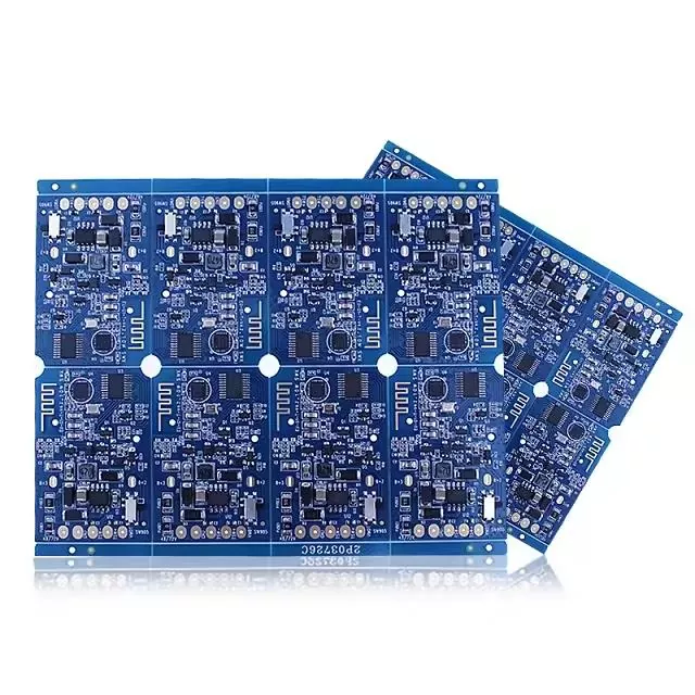 bga gold finger blue solder mask pcb